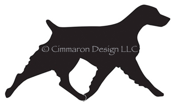 Brittany silhouette, by Cimmaron Dog Art